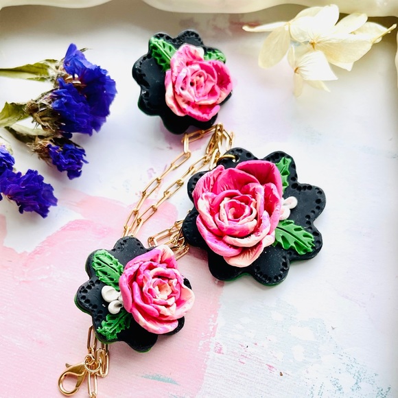 Clay earrings for sale - Picture 2 of 2